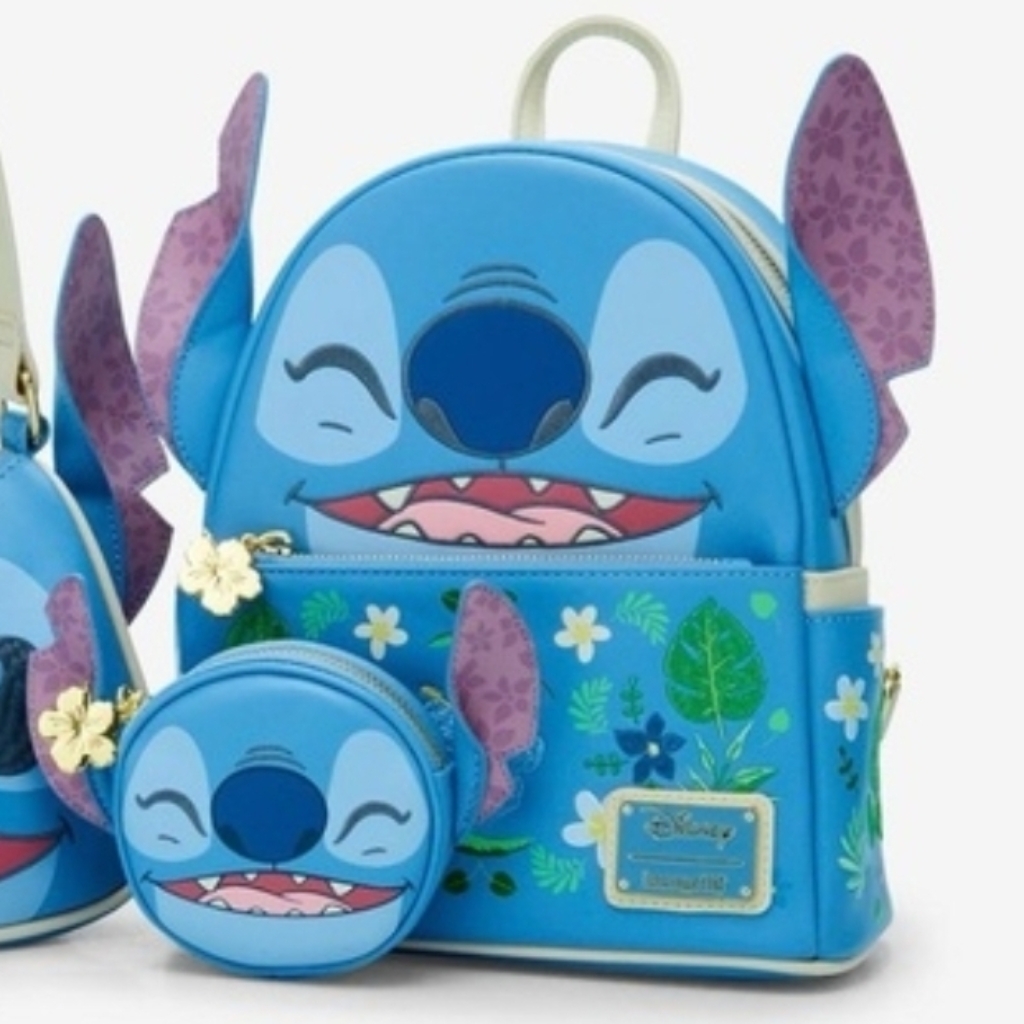 New Loungefly Stitch Mini Backpack And Coin Purse